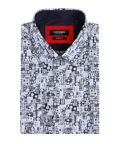 Wholesaler Yves Enzo - Shirt ASTRAE prints comfort fit