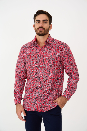 Wholesaler Yves Enzo - Shirt ASTRAE prints comfort fit