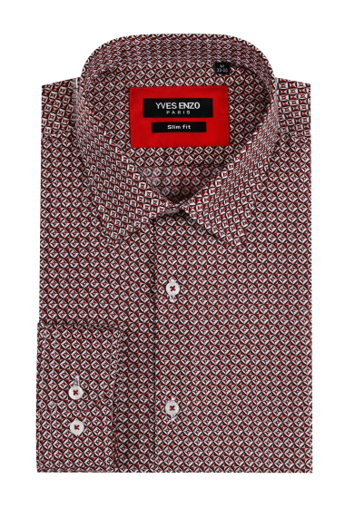 Wholesaler Yves Enzo - FIORELLINI print shirt in slim fit