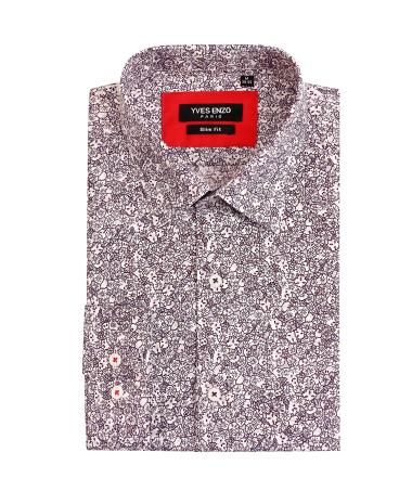 Wholesaler Yves Enzo - Shirt FIORELLINI prints slim fit