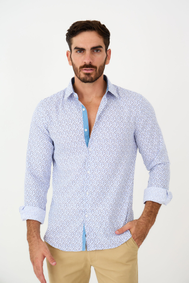 Wholesaler Yves Enzo - LABHY print shirt in slim fit