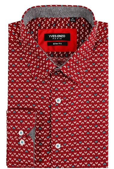 Wholesaler Yves Enzo - Shirt REED prints slim fit
