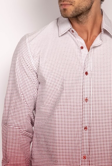 Großhändler Yves Enzo - Printed slim fit shirt