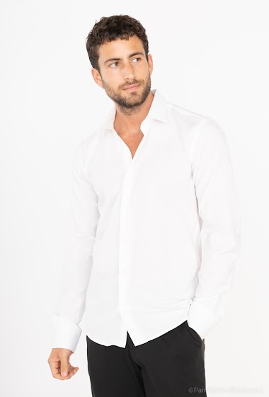 Wholesaler Yves Enzo - Satin effect shirt slim fit