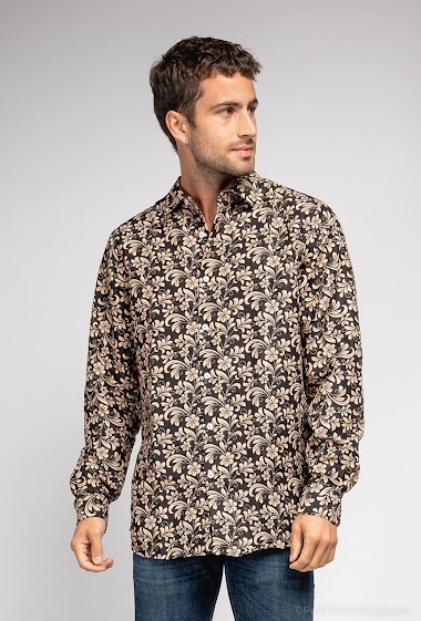 Wholesaler Yves Enzo - "SOFT TOUCH"  shirt BAHA prints comfort fit