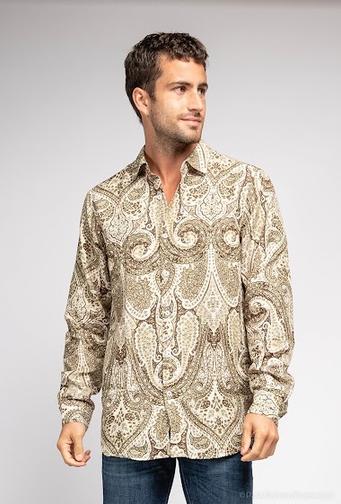 Wholesaler Yves Enzo - "SOFT TOUCH" shirt TERA prints comfort fit