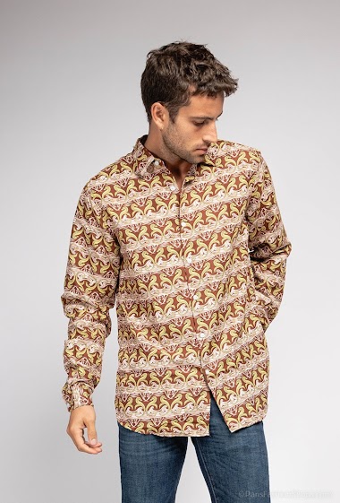 Wholesaler Yves Enzo - "SOFT TOUCH" shirt VALETA prints comfort fit