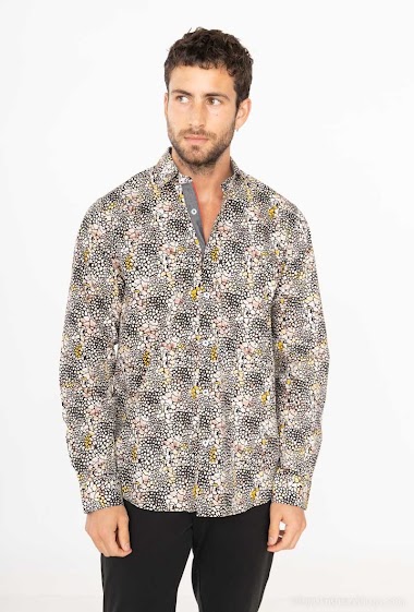 Wholesaler Yves Enzo - STRETCH shirt ESCAMA prints comfort fit