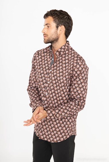 Wholesaler Yves Enzo - STRETCH printed shirt comfort fit