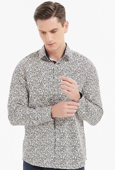 Wholesaler Yves Enzo - STRETCH shirt DIGITAL prints comfort fit