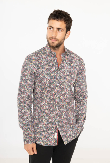 Wholesaler Yves Enzo - STRETCH slim fit shirt DIGITAL