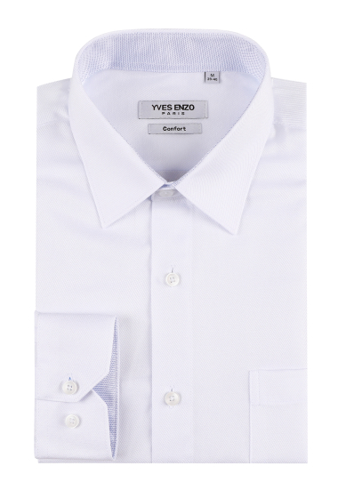 Wholesaler Yves Enzo - Slim fit quilted plain shirt