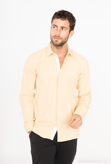 Slim fit quilted plain shirt