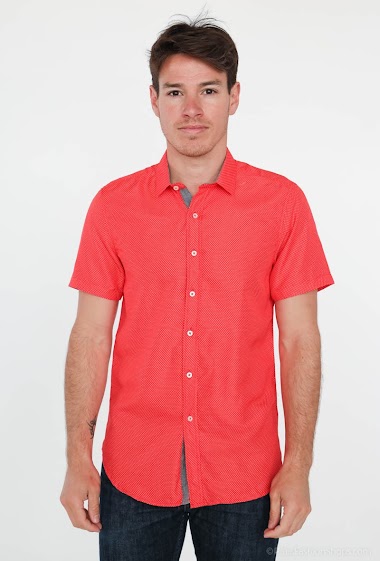 Wholesaler Yves Enzo - Short sleeves printed shirt slim fit