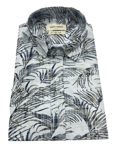 Wholesaler Yves Enzo - Patterned cotton voile shirt VOIL-C511