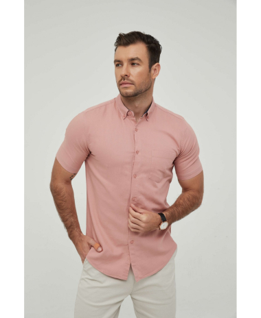 Wholesaler Yves Enzo - Linen sleeveless shirt comfort fit - STEPHANE
