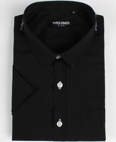 Wholesaler Yves Enzo - Kids sleeveless shirts 6 to 16 years - Black