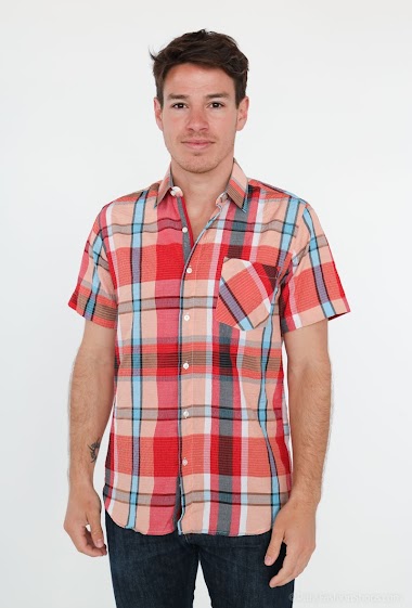 Wholesaler Yves Enzo - Checks sleeveless shirt comfort fit