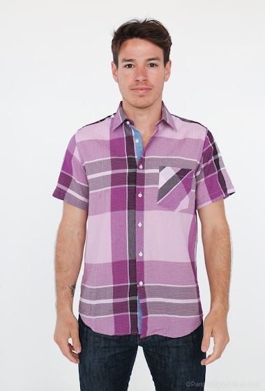 Wholesaler Yves Enzo - Checks sleeveless shirt comfort fit