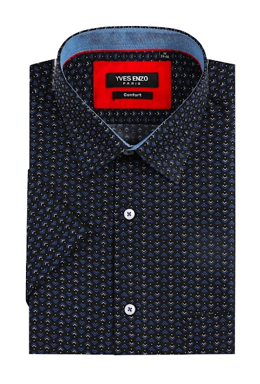 Wholesaler Yves Enzo - Shirt FLECCIA prints comfort fit