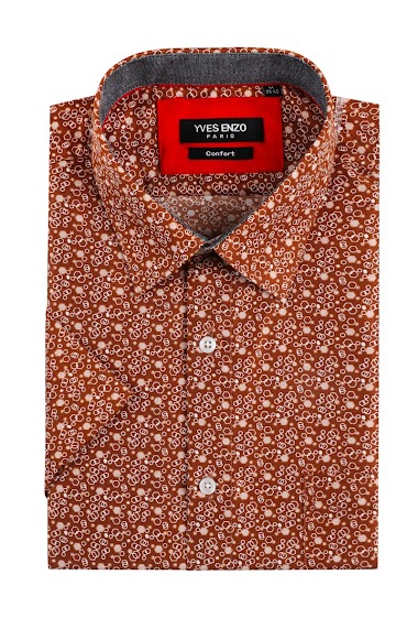 Wholesaler Yves Enzo - Shirt LUCIOLE prints comfort fit