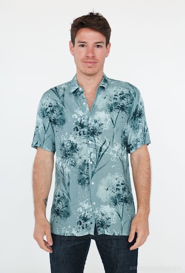 Wholesalers Yves Enzo - Sleeveless VISCOSE Digital Prints shirt comfort fit