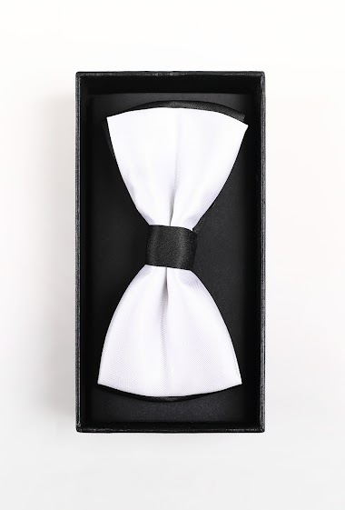 Wholesaler Yves Enzo - Bow tie in box & pocket plain