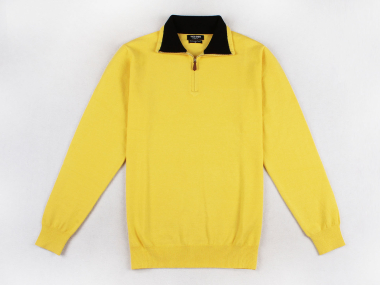 Grossiste Yves Enzo - Col camionneur jaune "cashmere touch"