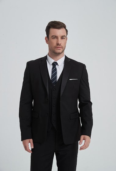 Wholesaler Yves Enzo - 3 pieces suit shawl collar (blazer trouser waisctoat)