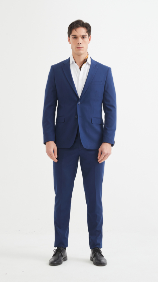 Wholesaler Yves Enzo - Navy Suit STRETCH 2 pcs (T46 to T58)