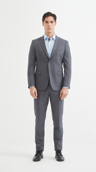 Wholesaler Yves Enzo - Grey Suit STRETCH 2 pcs (T46 to T58)