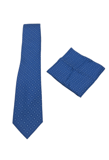 Grossiste Yves Enzo - Cravate 7 cm et pochette à motifs