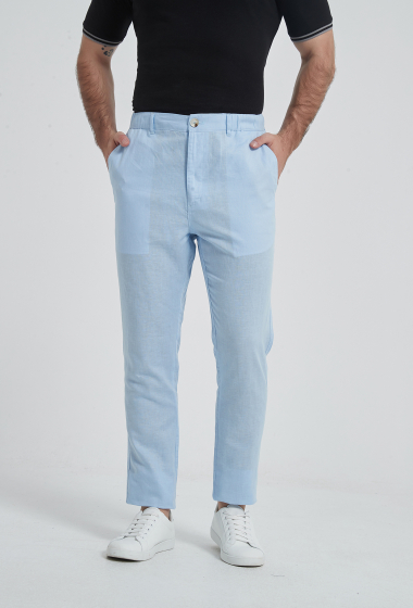 Wholesaler Yves Enzo - Linen pant adjusted fit