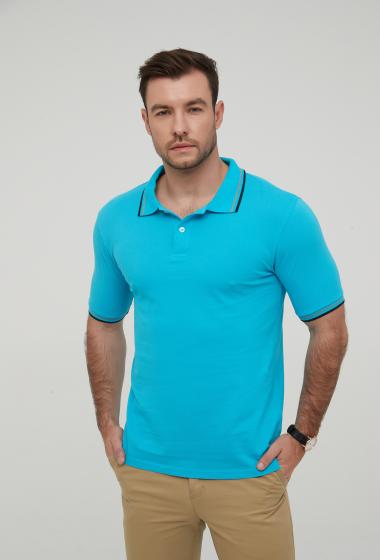Wholesaler Yves Enzo - Twin tipped Turquoise polo