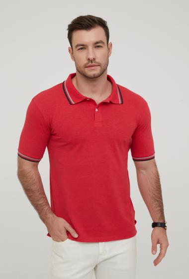Wholesaler Yves Enzo - Twin tipped red polo