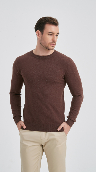 Grossiste Yves Enzo - Pull à col rond "cashmere touch"