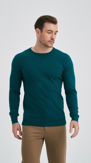 Grossiste Yves Enzo - Pull à col rond "cashmere touch"