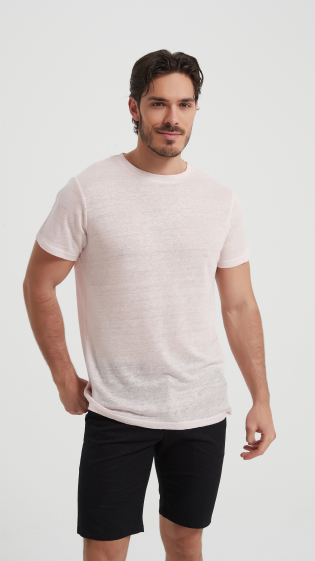 Wholesaler Yves Enzo - 100% linen t-shirt