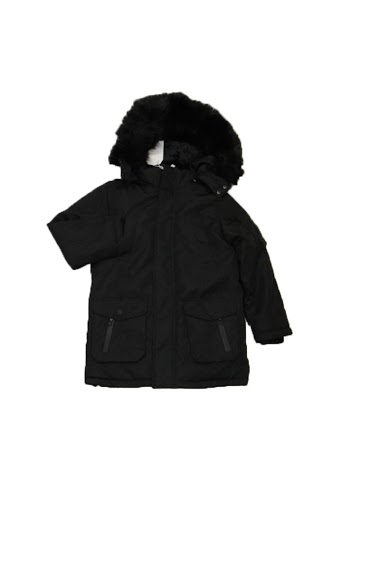 Boy's coat with fur hat