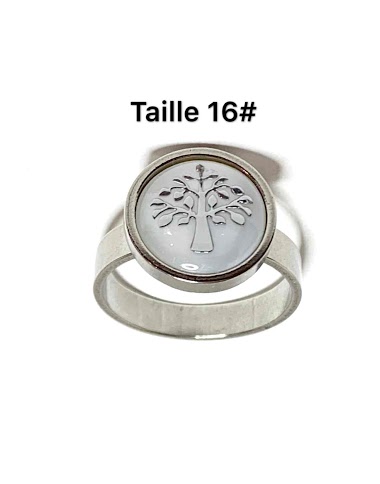 Wholesaler Z. Emilie - Tree of life steel ring