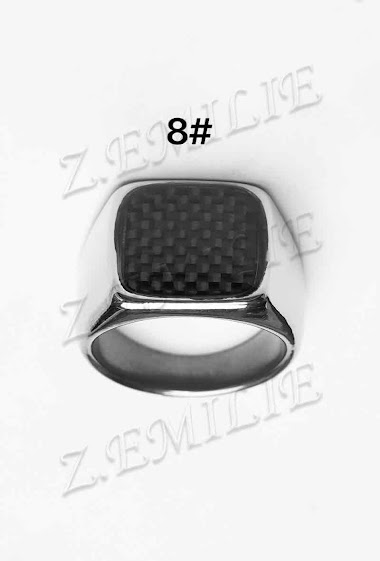 Wholesaler Z. Emilie - Carbon knight steel ring