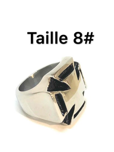 Großhändler Z. Emilie - Maltese cross steel ring