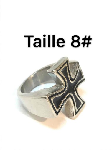 Großhändler Z. Emilie - Maltese cross steel ring
