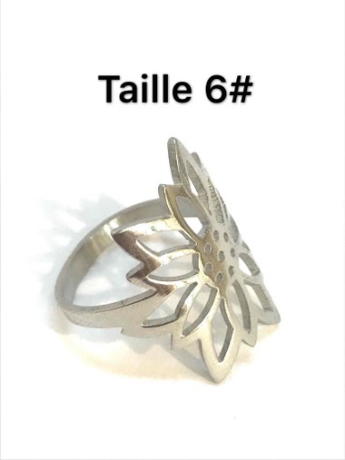 Wholesaler Z. Emilie - Daisy flower steel ring