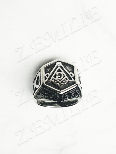 Wholesaler Z. Emilie - Freemason steel ring