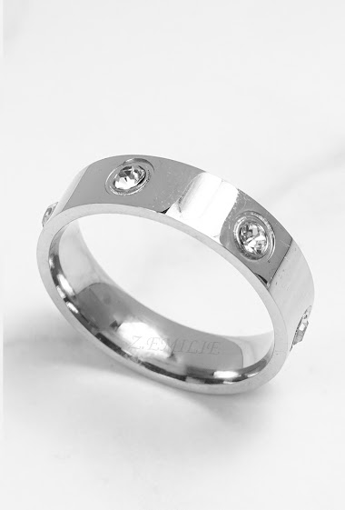 Wholesaler Z. Emilie - Strass steel ring