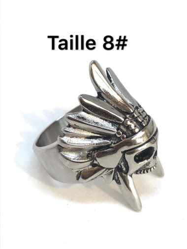 Wholesaler Z. Emilie - Indian skull steel ring