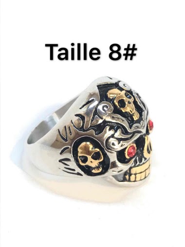 Mayorista Z. Emilie - Skull steel ring