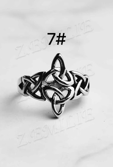 Wholesaler Z. Emilie - Tribal steel ring