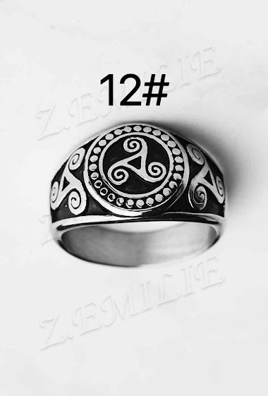 Wholesaler Z. Emilie - Triskell steel ring